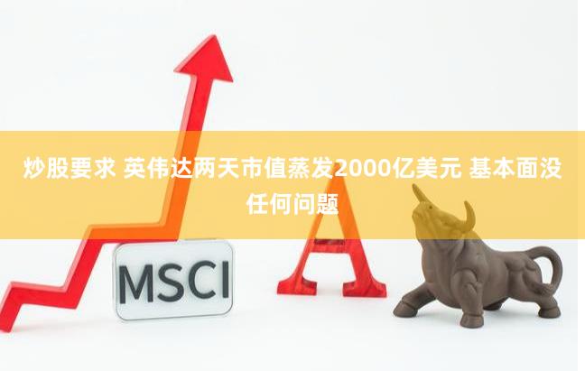 炒股要求 英伟达两天市值蒸发2000亿美元 基本面没任何问题