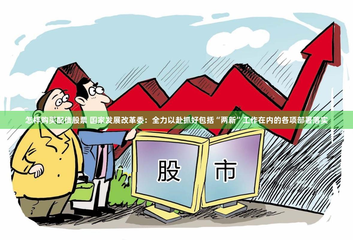 怎样购买配债股票 国家发展改革委：全力以赴抓好包括“两新”工作在内的各项部署落实