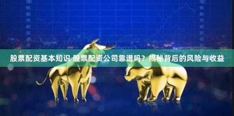 股票配资基本知识 股票配资公司靠谱吗？揭秘背后的风险与收益